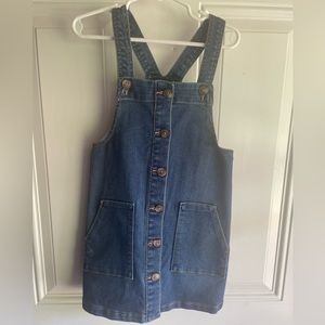 Wonder nation denim overall dress. Size 5. Never worn.